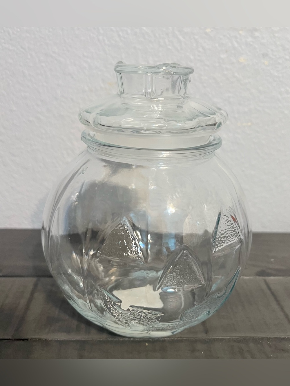 Libbey Clear Glass Pumpkin Jar with Lid
